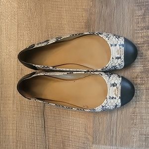 Coach Snakeskin Flats